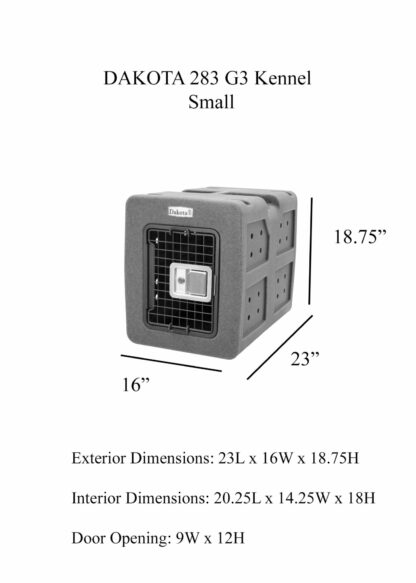 Dakota 283 G3 Framed Door Kennel with Dakota Guard Antimicrobial - Image 2