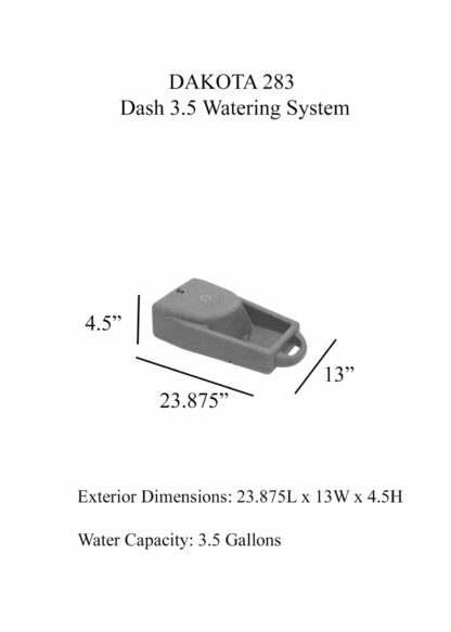 Dakota 283 Dash 3.5 Watering System - Image 3